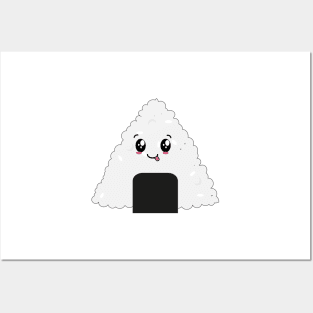 Cute Onigiri Sushi Kawaii Posters and Art